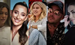Fem svenska youtubers samlade i en collagebild.