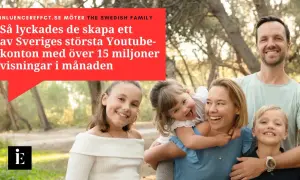 Glad svensk familj, The Swedish Family, firar framgången med sitt populära Youtube-konto.