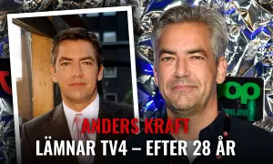Anders Kraft lämnar TV4 efter 28 år. Bilden visar en jämförelse av Anders Kraft genom åren.