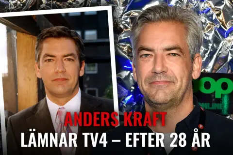 Anders Kraft lämnar TV4 efter 28 år. Bilden visar en jämförelse av Anders Kraft genom åren.
