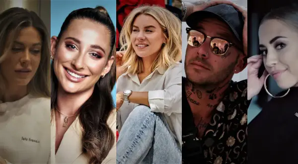 Fem svenska youtubers samlade i en collagebild.