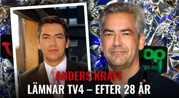 Anders Kraft lämnar TV4 efter 28 år. Bilden visar en jämförelse av Anders Kraft genom åren.