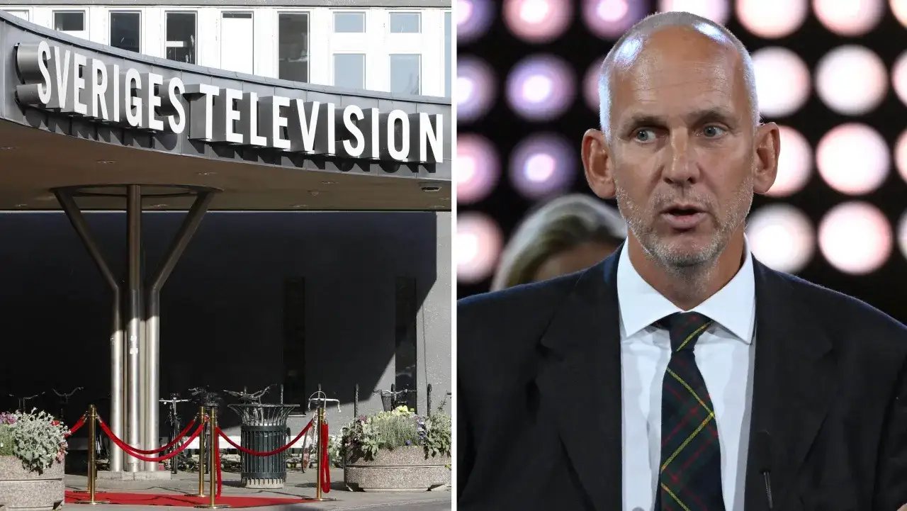 Fredrik Laurin vid Sveriges Television.