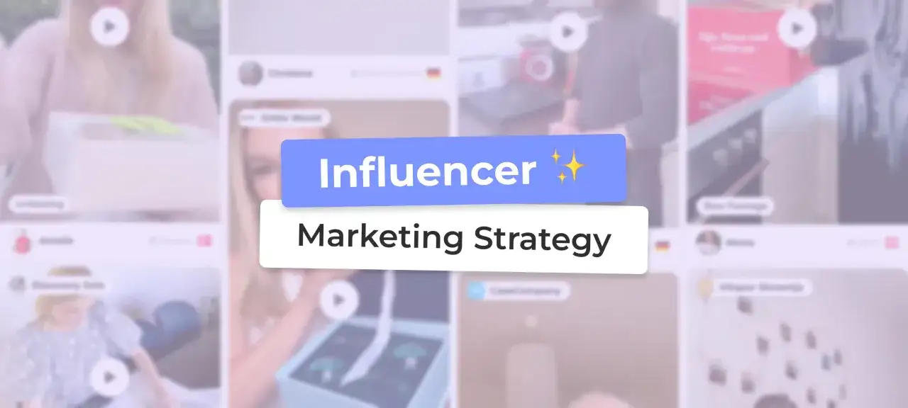 Influencer Marketing Strategy. En samling videor som visar upp produkter, en perfekt strategi för att nå ut med ditt budskap.