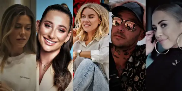 Fem svenska youtubers samlade i en collagebild.