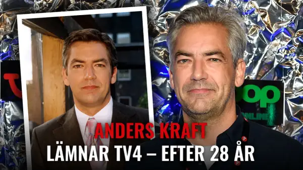 Anders Kraft lämnar TV4 efter 28 år. Bilden visar en jämförelse av Anders Kraft genom åren.